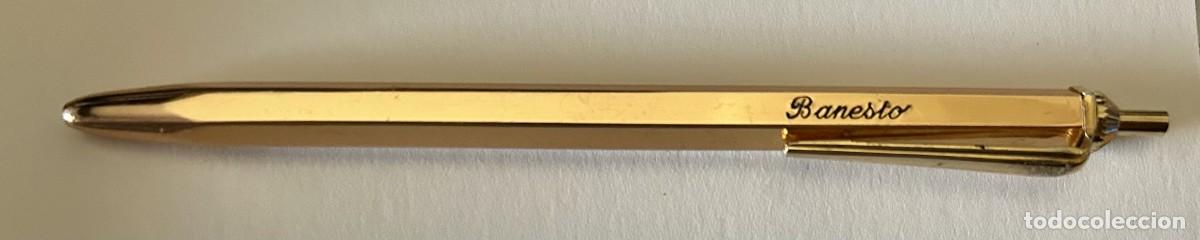 Stylos-bille anciens: Banesto, bol&iacute;grafo antiguo marca forever con los logotipos del banco y del fabricante