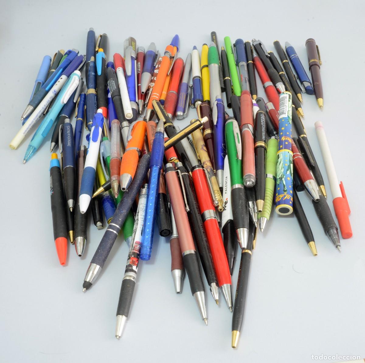 Bol&iacute;grafos antiguos: GRAN LOTE COLECCI&Oacute;N DE 90 BOL&Iacute;GRAFOS VARIADOS, vintage