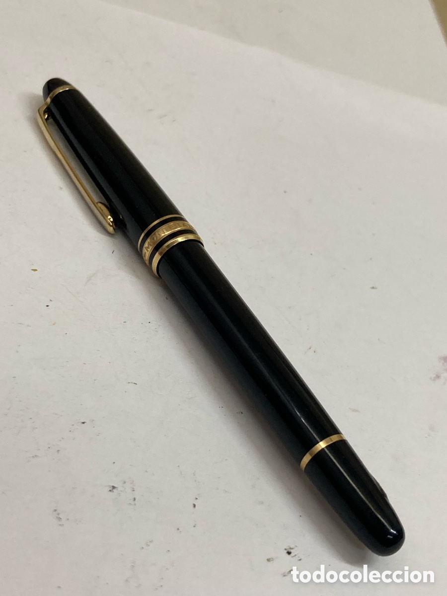 Bol&iacute;grafos antiguos: Bol&iacute;grafo MontBlanc Meisterstruck cuerpo celuloide negro