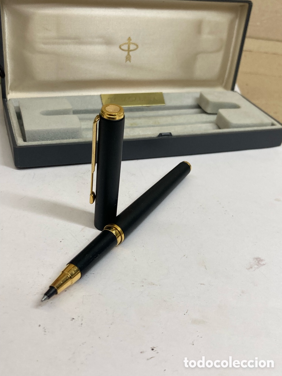 Bol&iacute;grafos antiguos: Bol&iacute;grafo Parker cuerpo celuloide negro