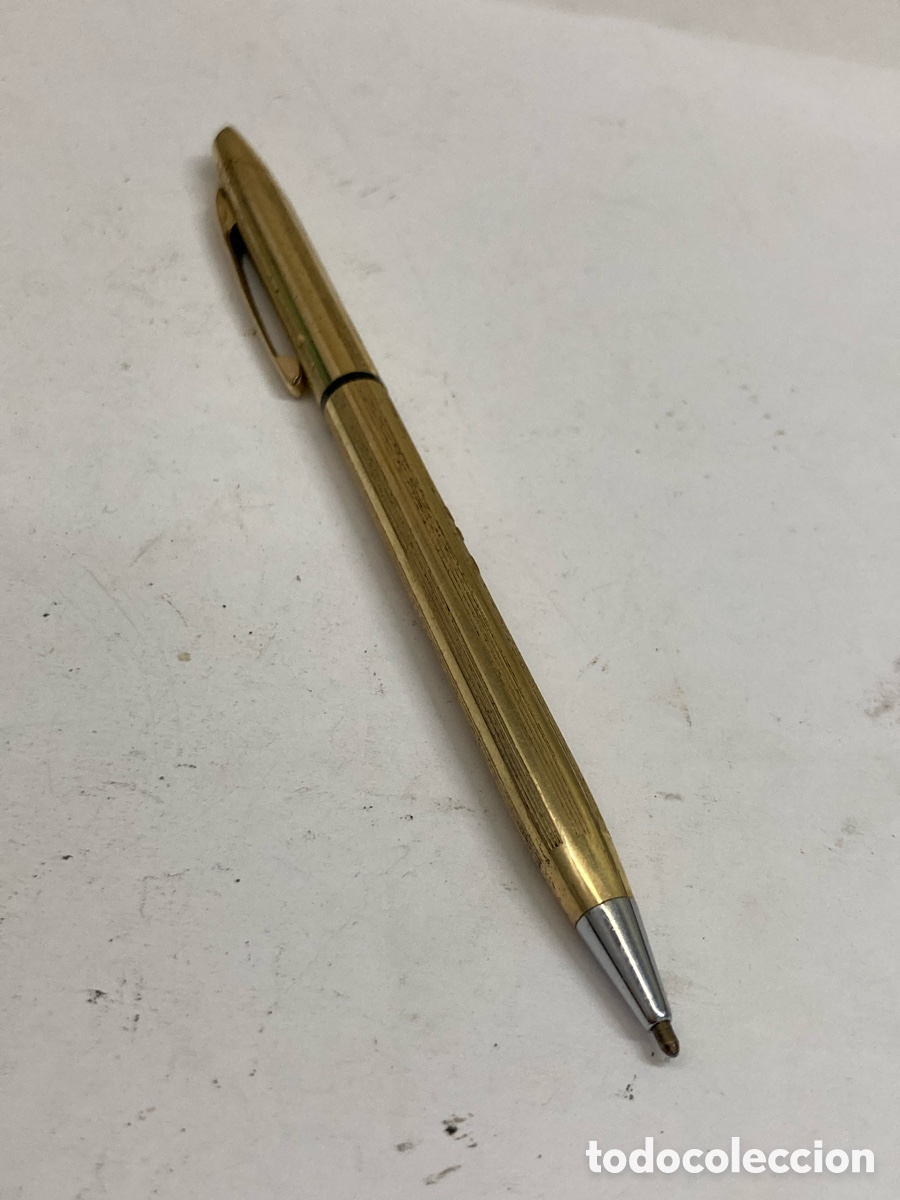 Bol&iacute;grafos antiguos: Bol&iacute;grafo Anson cuerpo dorado