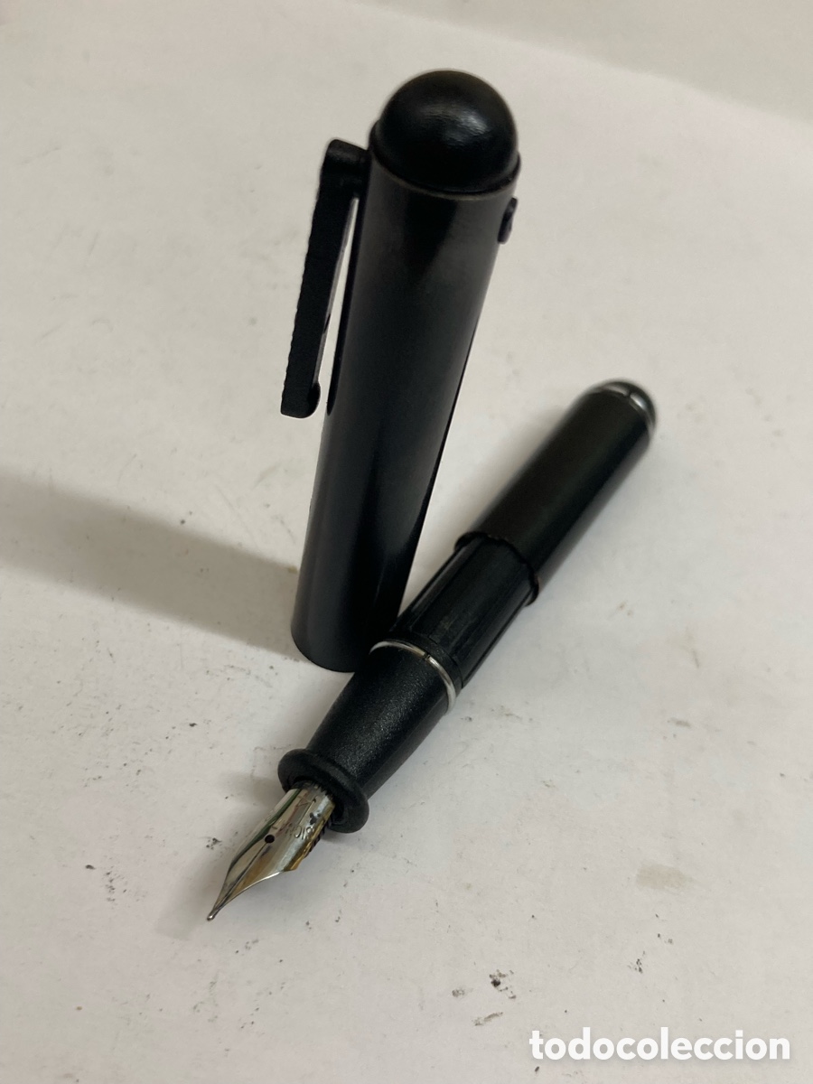 Bol&iacute;grafos antiguos: Pluma Paraphernalia cuerpo celuloide negro