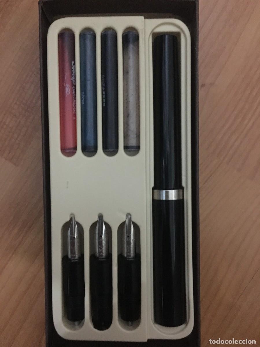 Bol&iacute;grafos antiguos: CALIGRAFIA SET SHEAFFER - Foto 4