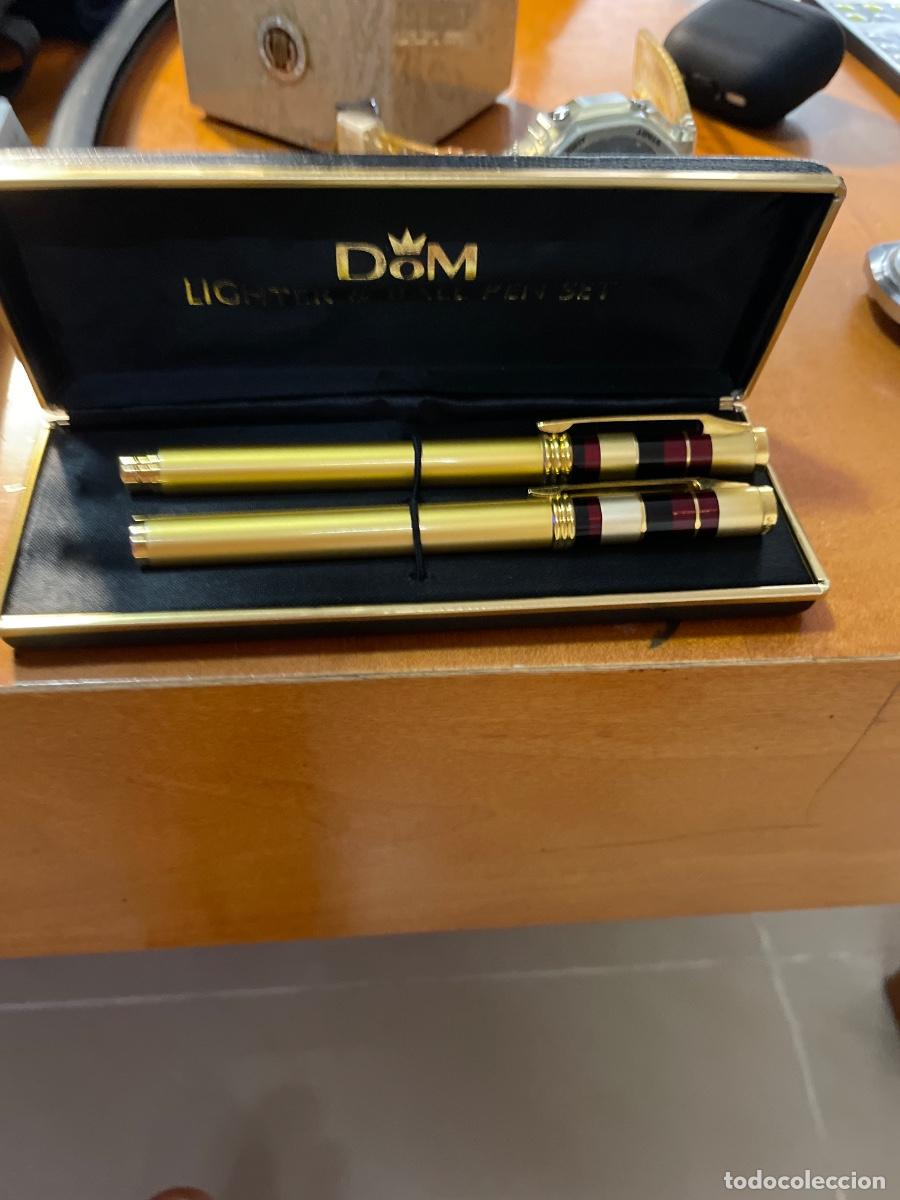 Bol&iacute;grafos antiguos: BOL&Iacute;GRAFO Y MECHERO BOLIGRAFO DOM BHA