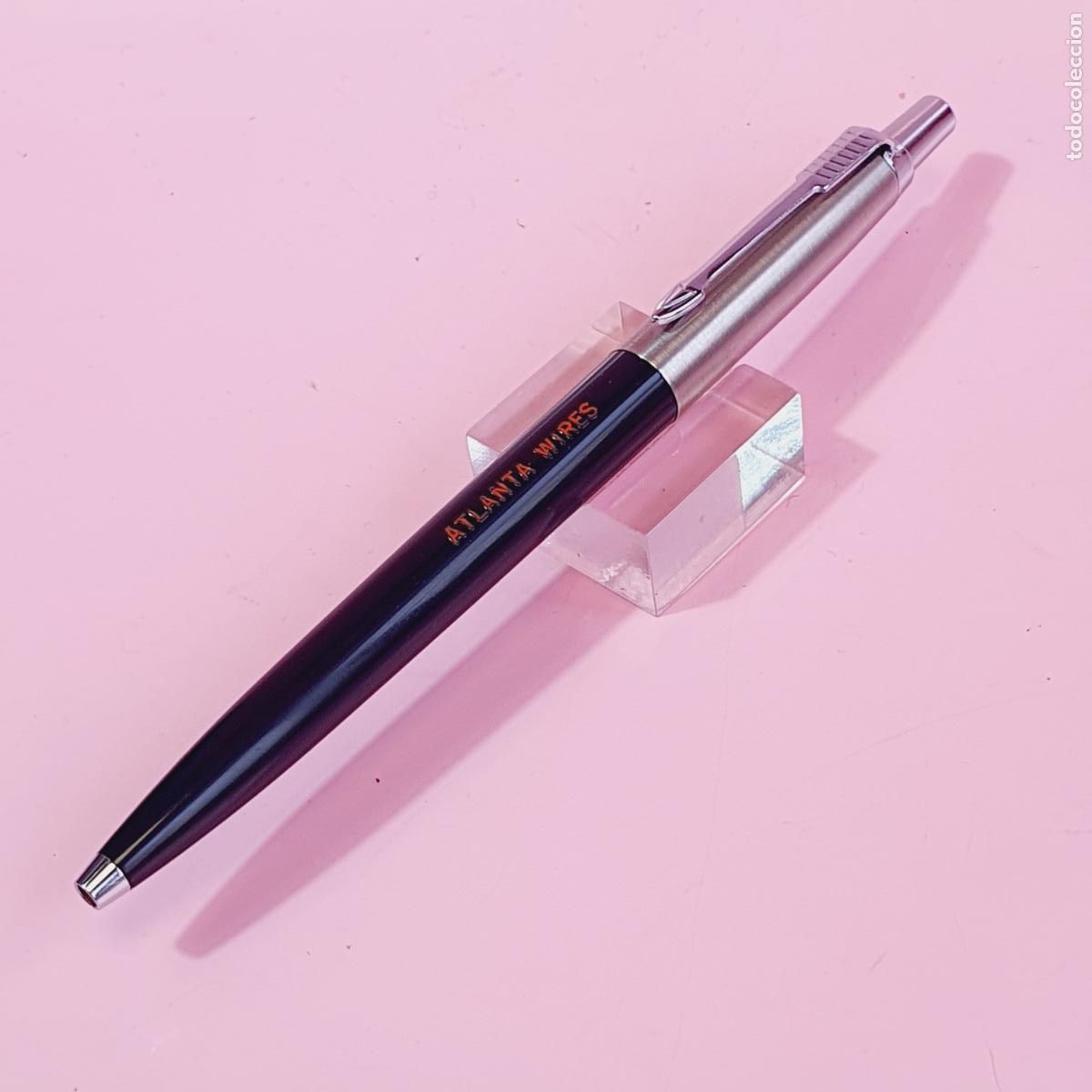 Bol&iacute;grafos antiguos: PARKER JOTTER-U.S.A.-NEGRO+ACERO CEPILLADO-VER FOTOGRAF&Iacute;AS.-ATLANTA WIRES-COLECCIONISTAS.
