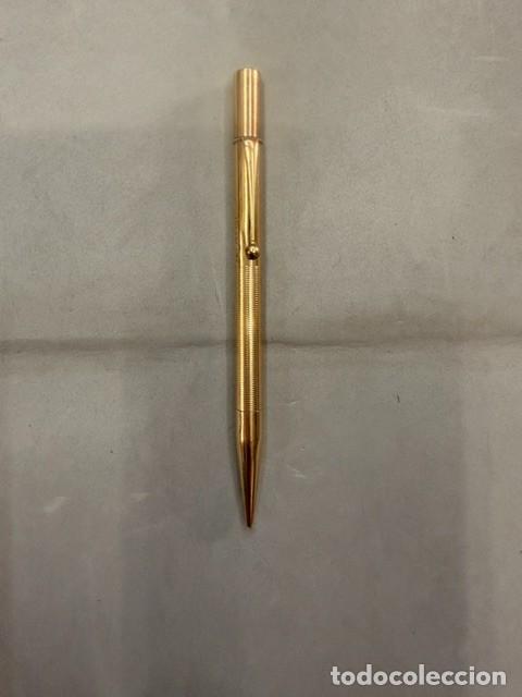 Bol&iacute;grafos antiguos: PORTAMINAS CHAPADO EN ORO. JM-007