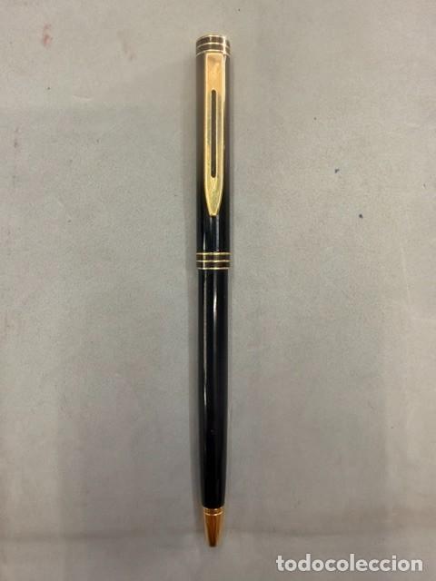 Bol&iacute;grafos antiguos: BOL&Iacute;OGRAFO WATERMAN IDEAL NEGRO Y DORADO. JM-010
