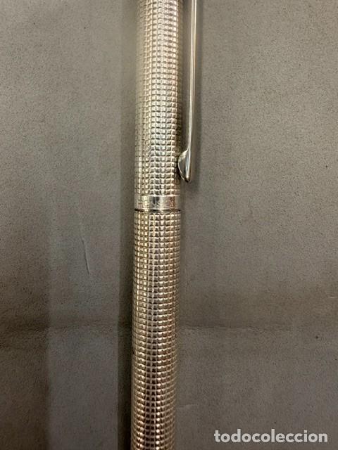 Bol&iacute;grafos antiguos: BOL&Iacute;GRAFO RONSON CHAPADO EN PLATA. JM-015