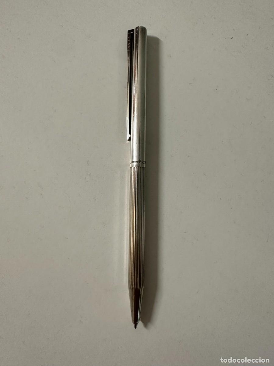 Bol&iacute;grafos antiguos: Bol&iacute;grafo vintage DUPONT Classique plata 925