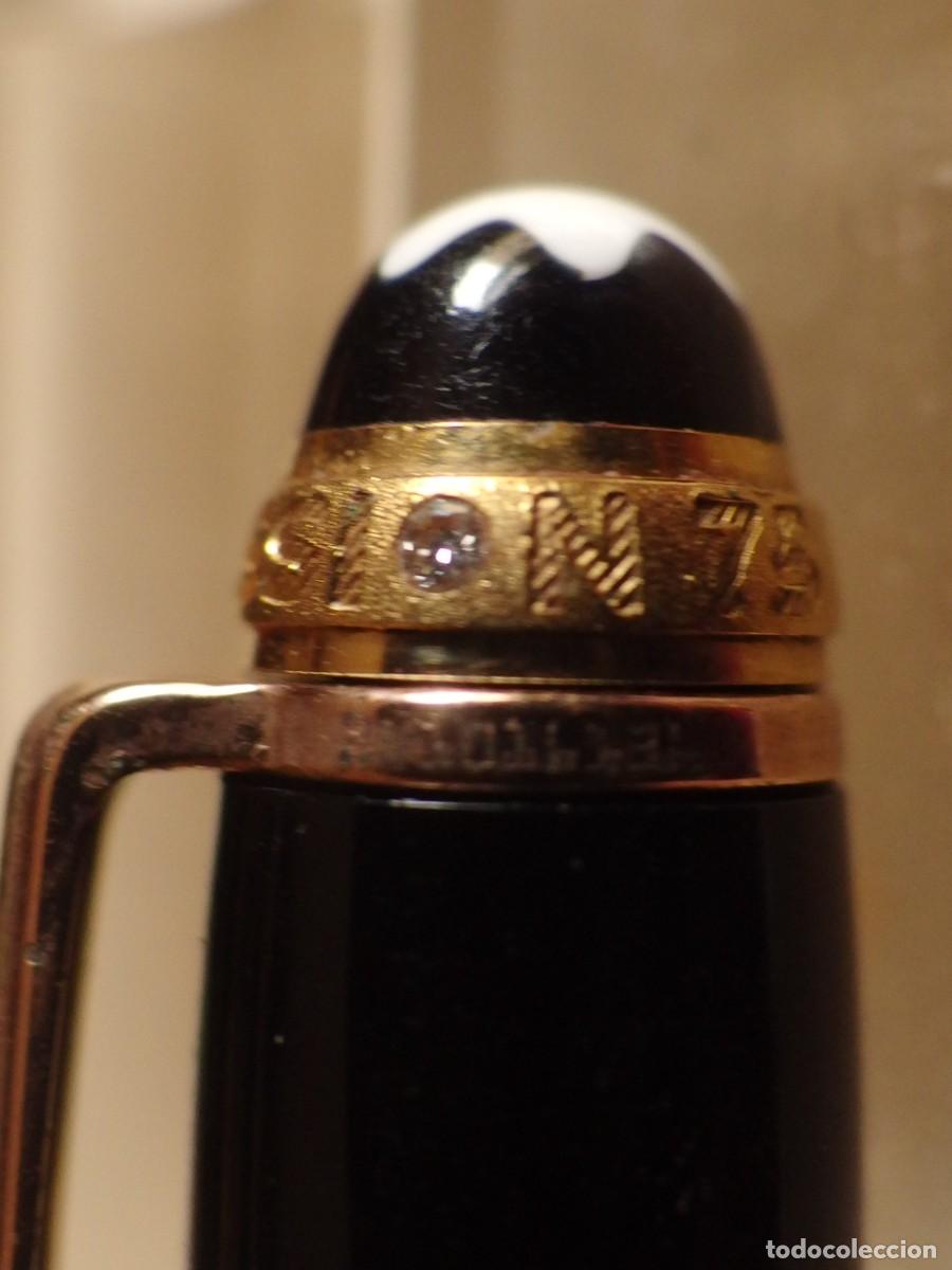 Penne a sfera antiche: 4630 BOLI MONTBLANC MODELO 75 A&Ntilde;OS YEARS ORO DIAMANTE EDICION LIMITADA CIRCA 1999