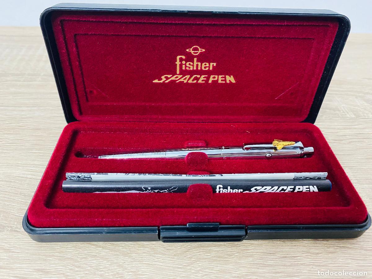 Bol&iacute;grafos antiguos: Bol&iacute;grafo Fisher Space Pen Cromo Astronauta