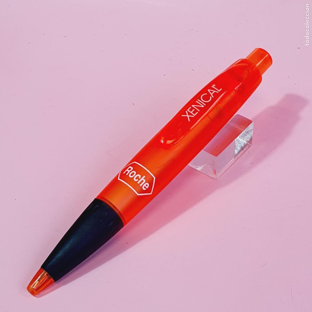 Bol&iacute;grafos antiguos: BOL&Iacute;GRAFOSIN MARCA-XENICAL-ROCHE-PIERDE PESO-ORANGE TRANSLUCENT-NUEVO-VINTAGE.