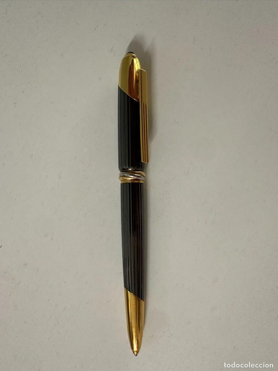 Bol&iacute;grafos antiguos: Bol&iacute;grafo Cartier Cougar 1992 oro