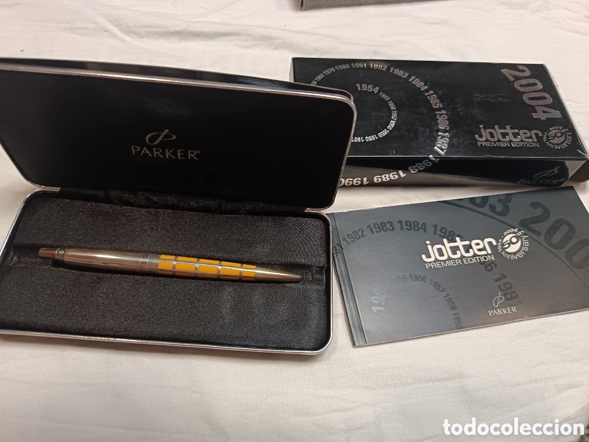 Bol&iacute;grafos antiguos: PARKER JOTTER PREMIER EDITION 2004 , 50 ANIVERSARIO, PLATA DE LEY CONTRASTADA, BOLIGRAFO, NUEVO