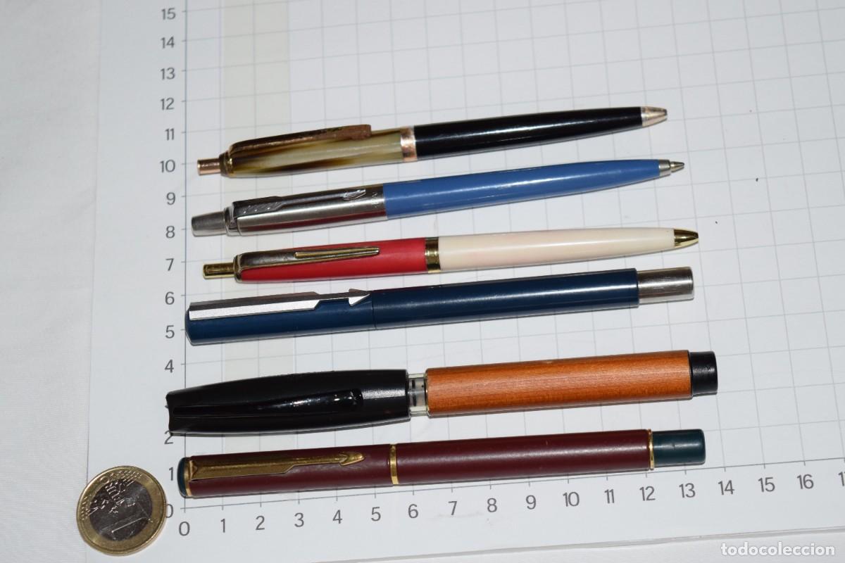 Bol&iacute;grafos antiguos: Vintage, lote variado / 6 bol&iacute;grafos - Diferentes marcas y modelos PARKER, FABER y otros... - &iexcl;MIRA!
