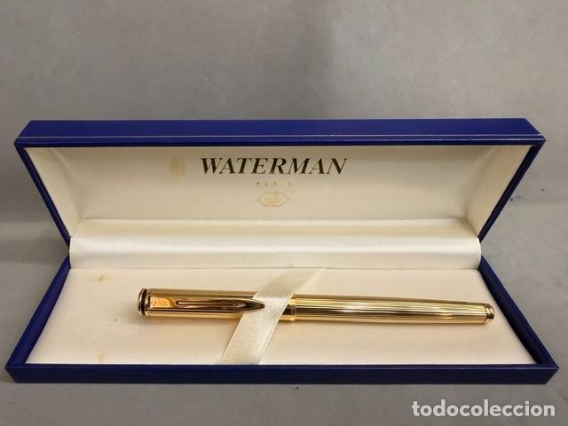 Bol&iacute;grafos antiguos: BOL&Iacute;GRAFO ROLLERBALL WATERMAN CHAPADO EN ORO. JM-033