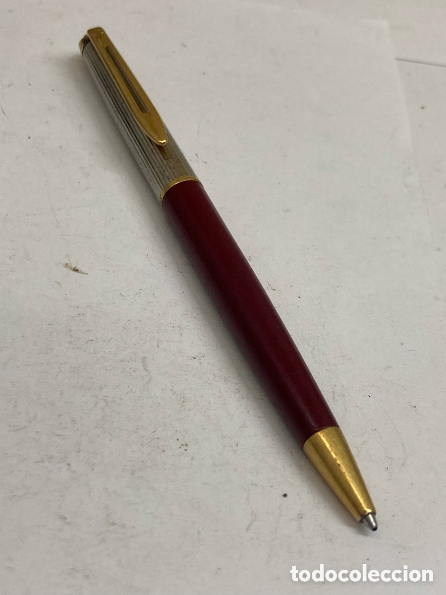 Bol&iacute;grafos antiguos: Bol&iacute;grafo Waterman cuerpo celuloide rojo