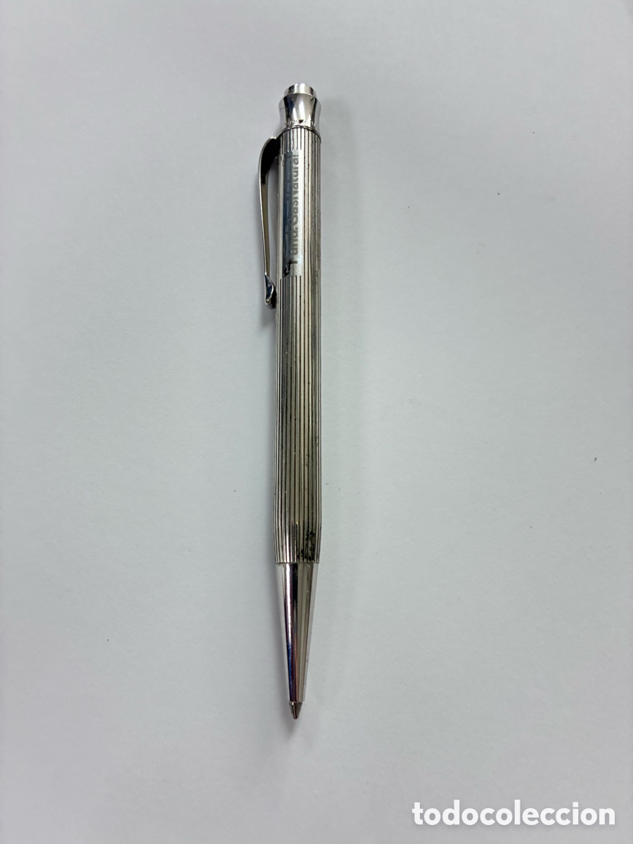 Bol&iacute;grafos antiguos: Bol&iacute;grafo Waldmann cuerpo plata 925 - pluma 29-2
