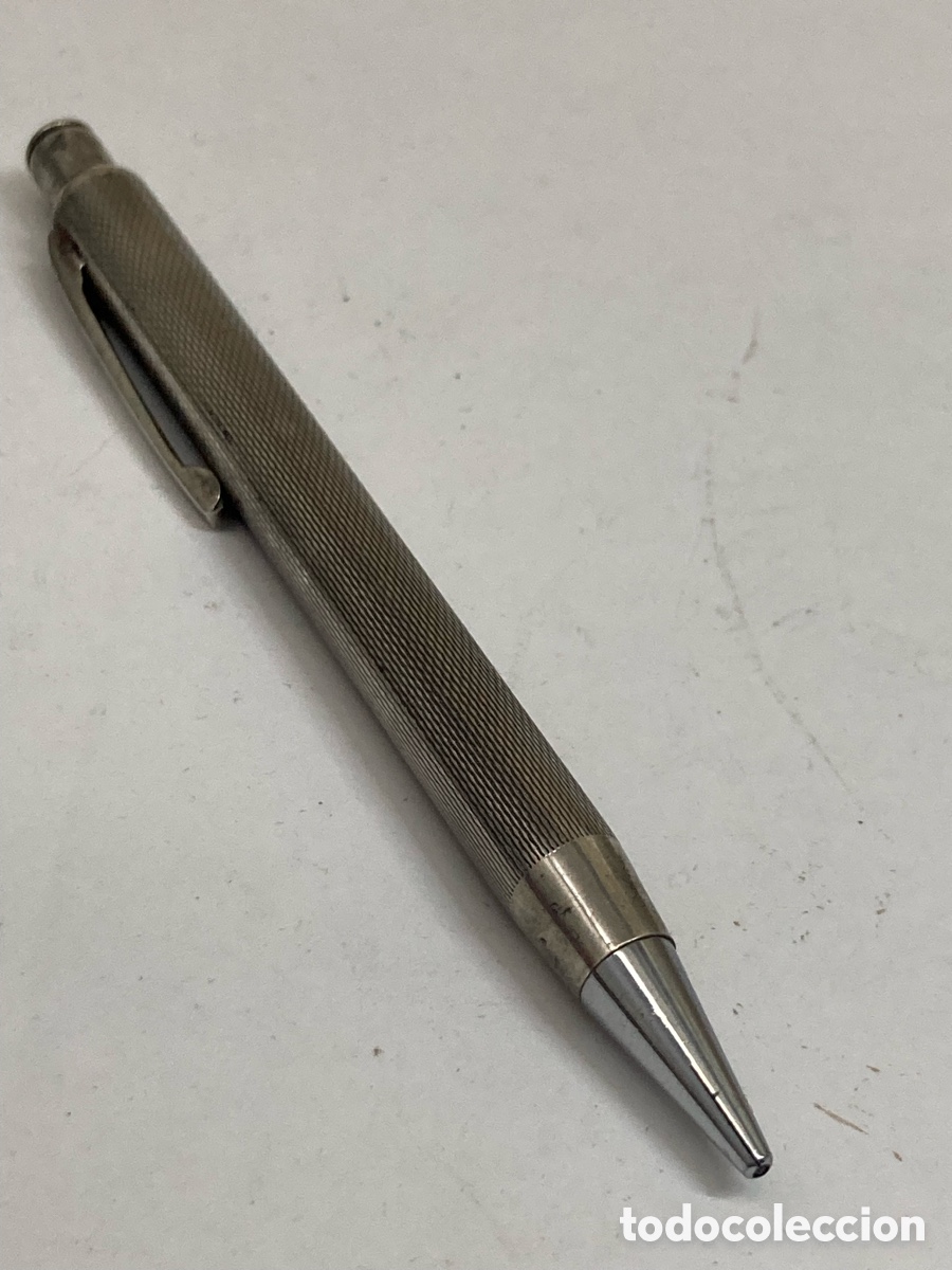 Bol&iacute;grafos antiguos: Bol&iacute;grafo cuerpo plata antiguo