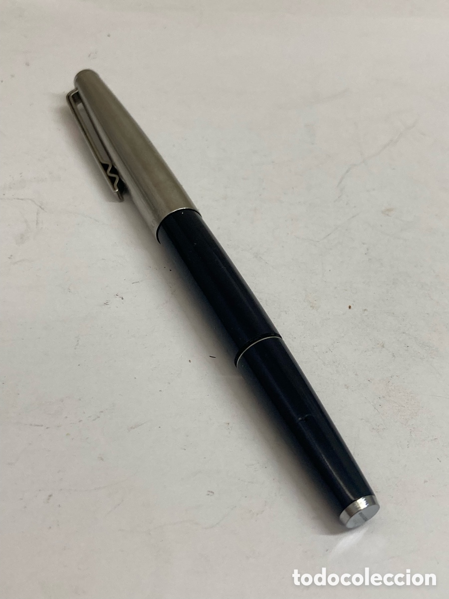 Bol&iacute;grafos antiguos: Pluma Super T Olimpia cuerpo celuloide azul