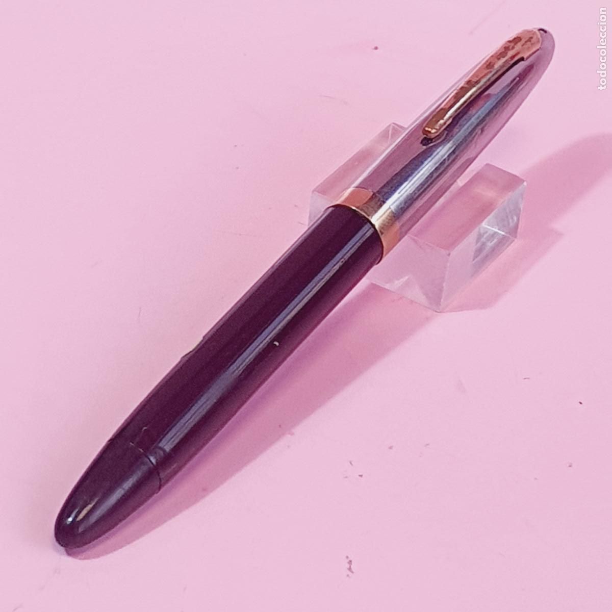 Bol&iacute;grafos antiguos: 5989*PLUMA-SHEAFFER TOUCHDAWN-U.S.A-MARR&Oacute;N-VER FOTOGRAF&Iacute;AS+DESCRIPCI&Oacute;N.