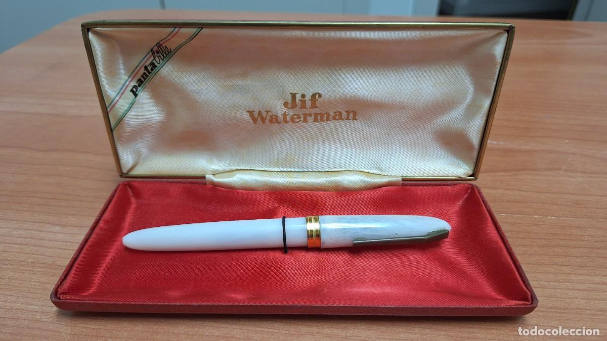 Bol&iacute;grafos antiguos: Pluma waterman oro 18k.