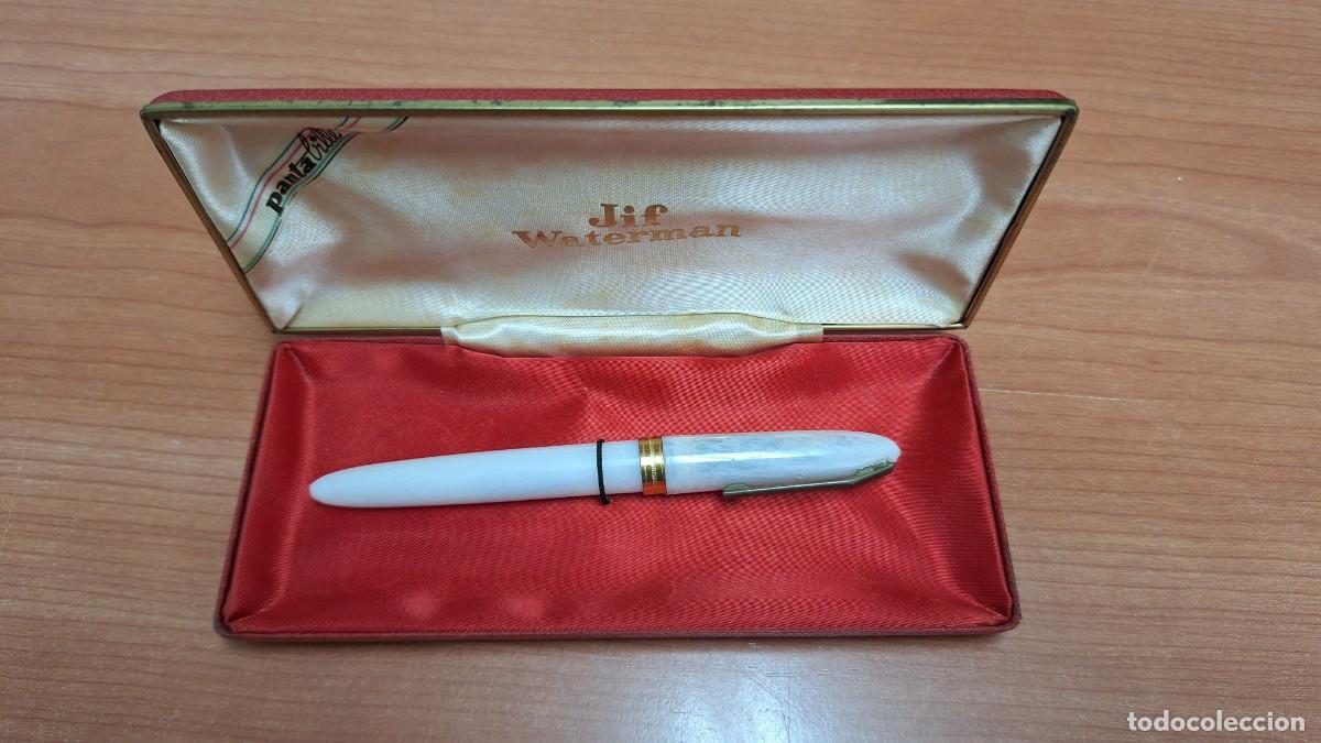 Bol&iacute;grafos antiguos: Pluma waterman oro 18k. - Foto 2