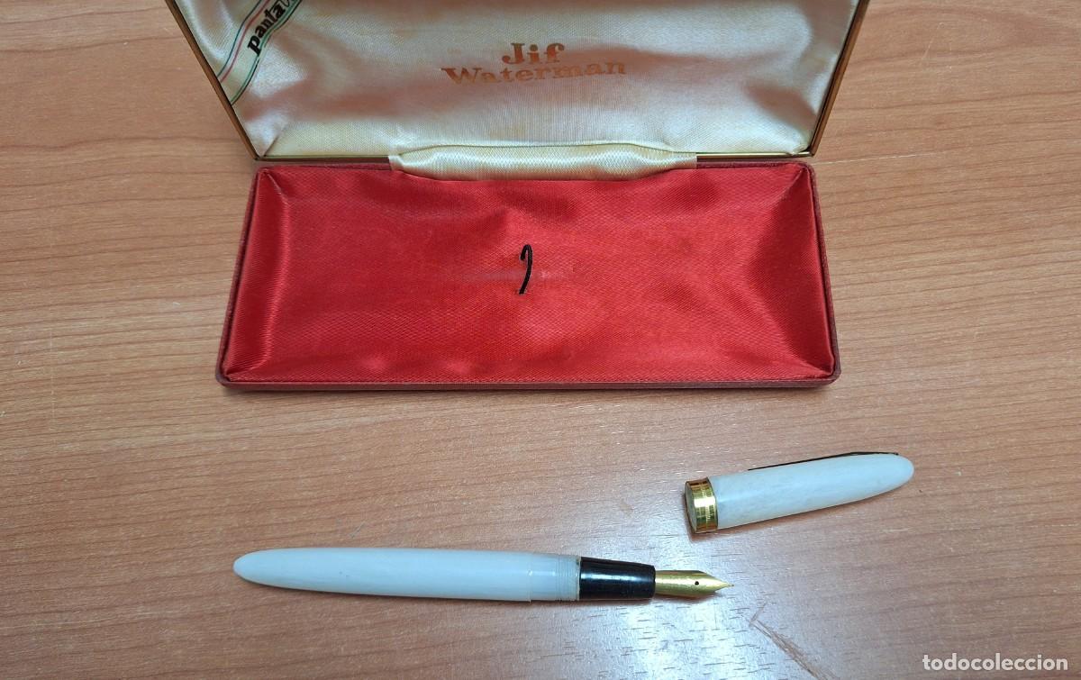 Bol&iacute;grafos antiguos: Pluma waterman oro 18k. - Foto 3