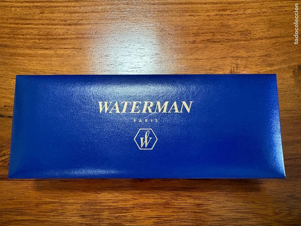 Bol&iacute;grafos antiguos: Bol&iacute;grafo Waterman Paris Vintage - Plata Maciza 925 y Oro - Con Estuche Original