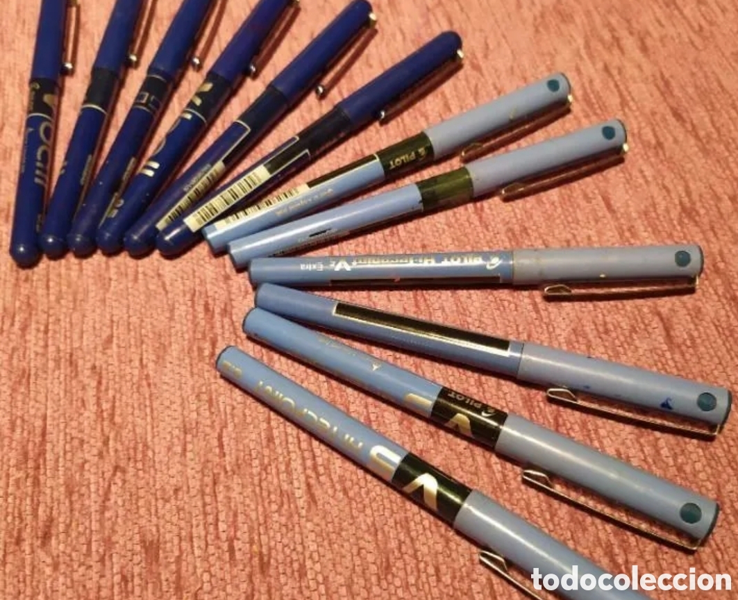 Bol&iacute;grafos antiguos: UNA DOCENA DE BOLIGRAFOS PILOTS AZUL