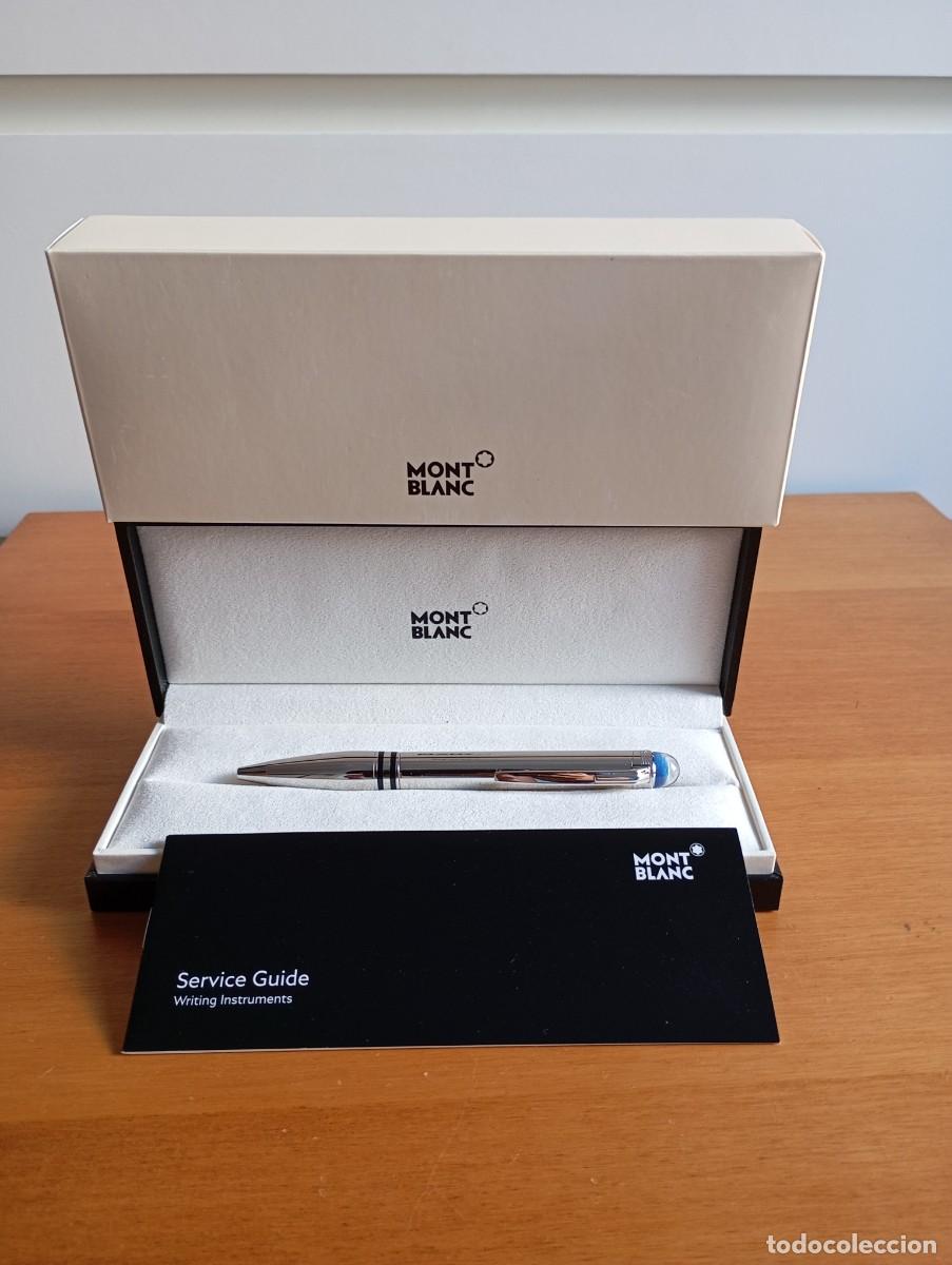 Bol&iacute;grafos antiguos: Bol&iacute;grafo Montblanc StarWalker Metal - Lote Completo (Estuche y Documentaci&oacute;n)