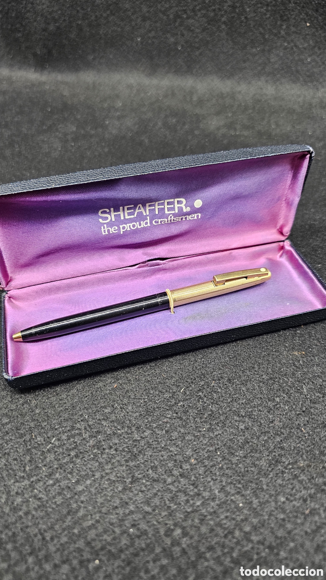 Bol&iacute;grafos antiguos: Antiguo bol&iacute;grafo sheaffer de oro golfi 12 kilates