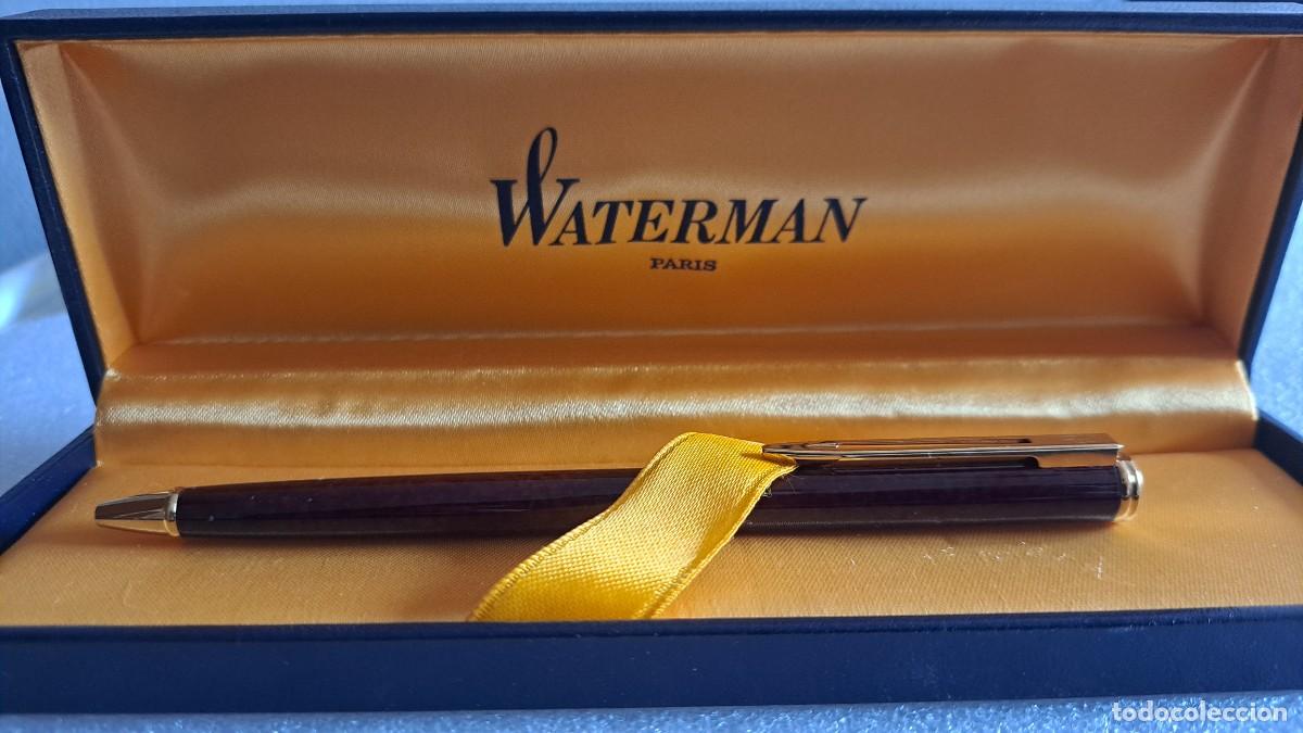 Bol&iacute;grafos antiguos: Bolígrafo Waterman de Lujo en Estuche Nuevo