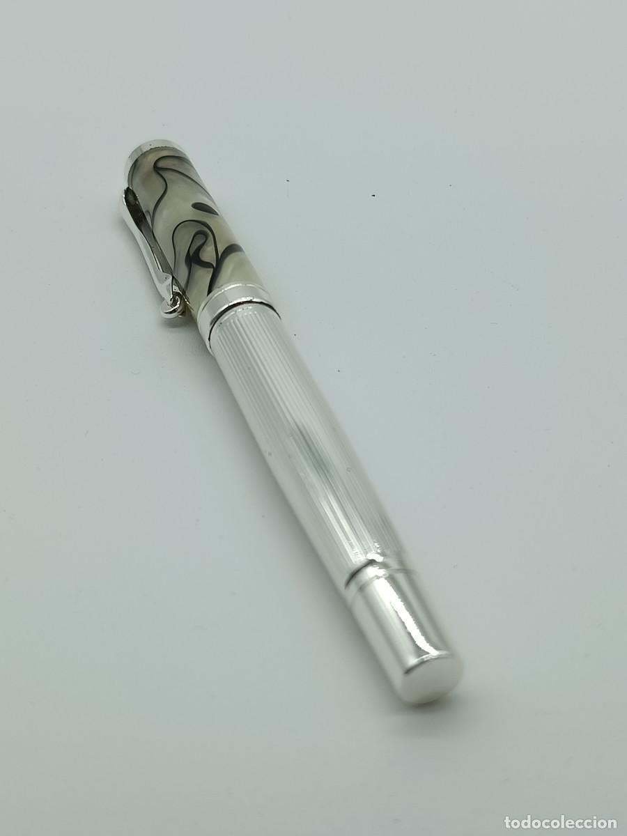 Bol&iacute;grafos antiguos: PLUMA ESTILOGRAFICA IRIDIUM POINT GERMANY SILVER LEGENDS. SIN USO. SIN CARTUCHO. CS.