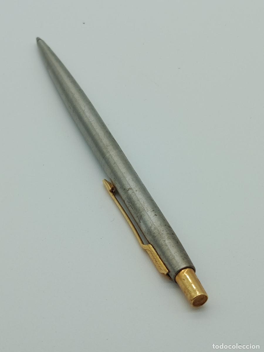 Bol&iacute;grafos antiguos: BOLIGRAFO METALICO PARKER. FUNCIONANDO. CARTUCHO ORIGINAL. CS.