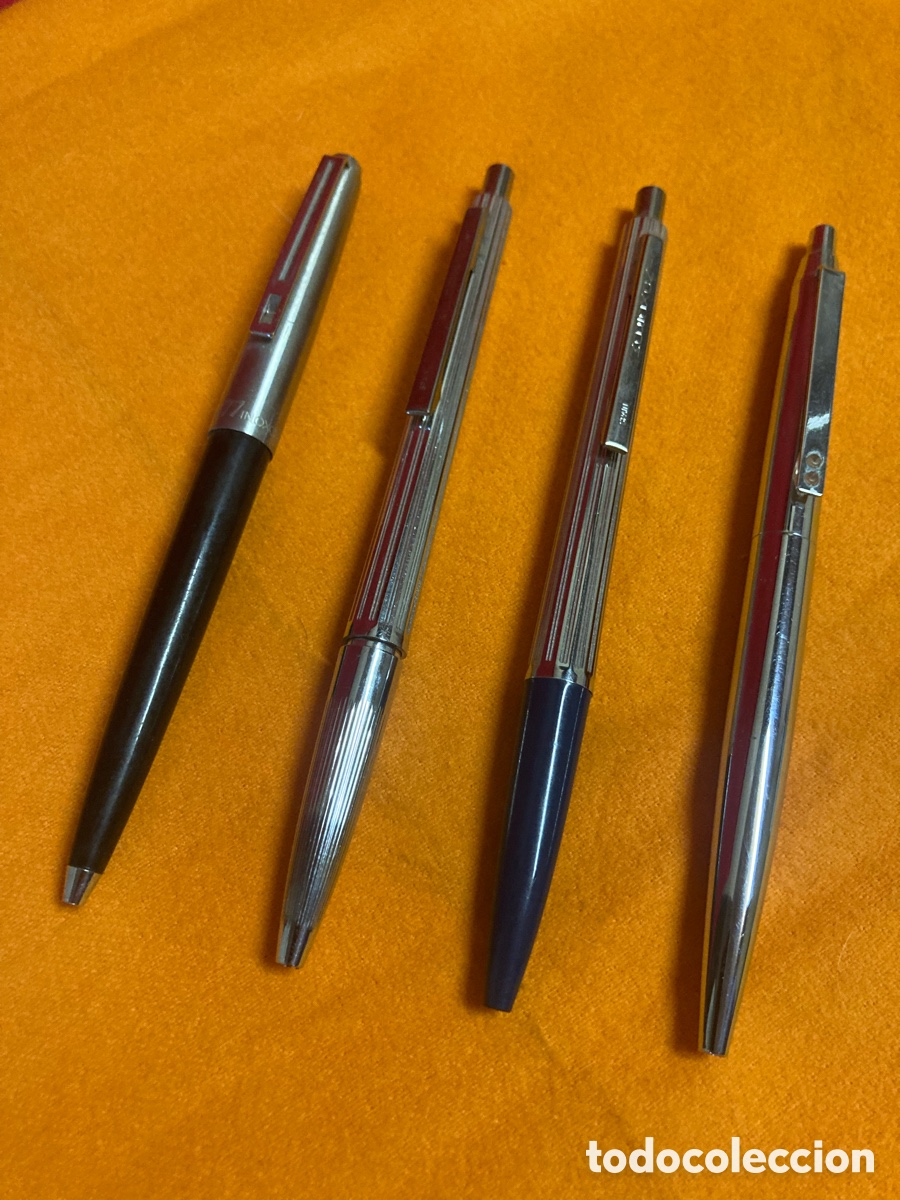 Bol&iacute;grafos antiguos: 4 boligrafos antiguos INOXCROM