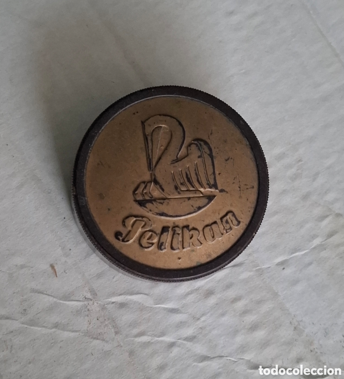 Bol&iacute;grafos antiguos: Cajita / Plumillero Vintage Pelikan de Baquelita y Lat&oacute;n con Plumillas (A&ntilde;os 40&ndash;50)