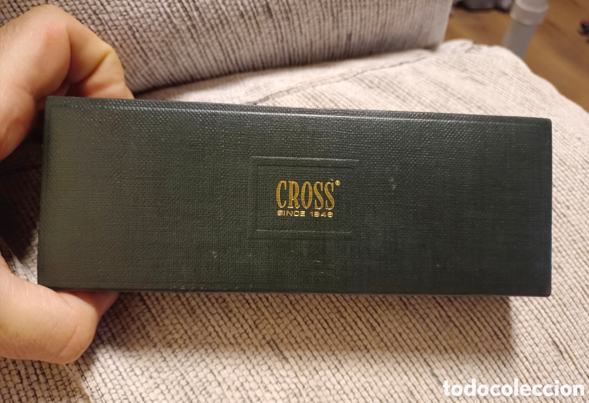 Bol&iacute;grafos antiguos: Caja boligrafos y pluma cross