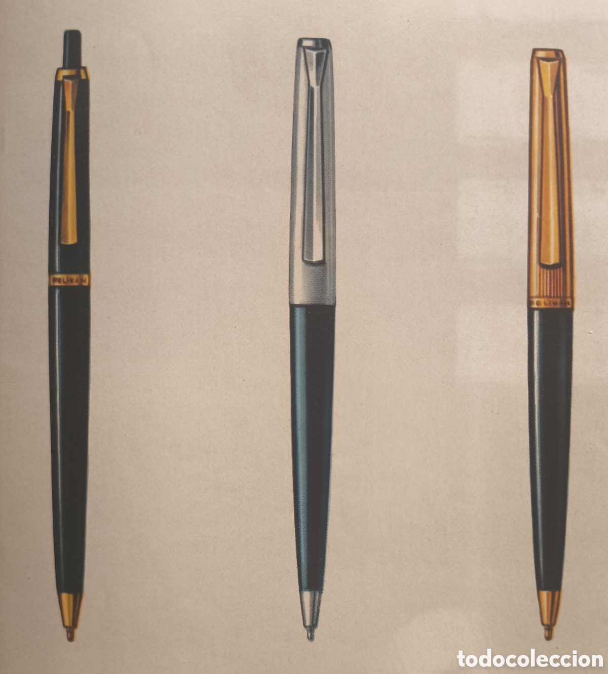 Bol&iacute;grafos antiguos: PELIKAN PUBLICIDAD FOLLETO PROMOCION BOL&Iacute;GRAFO C. 1965