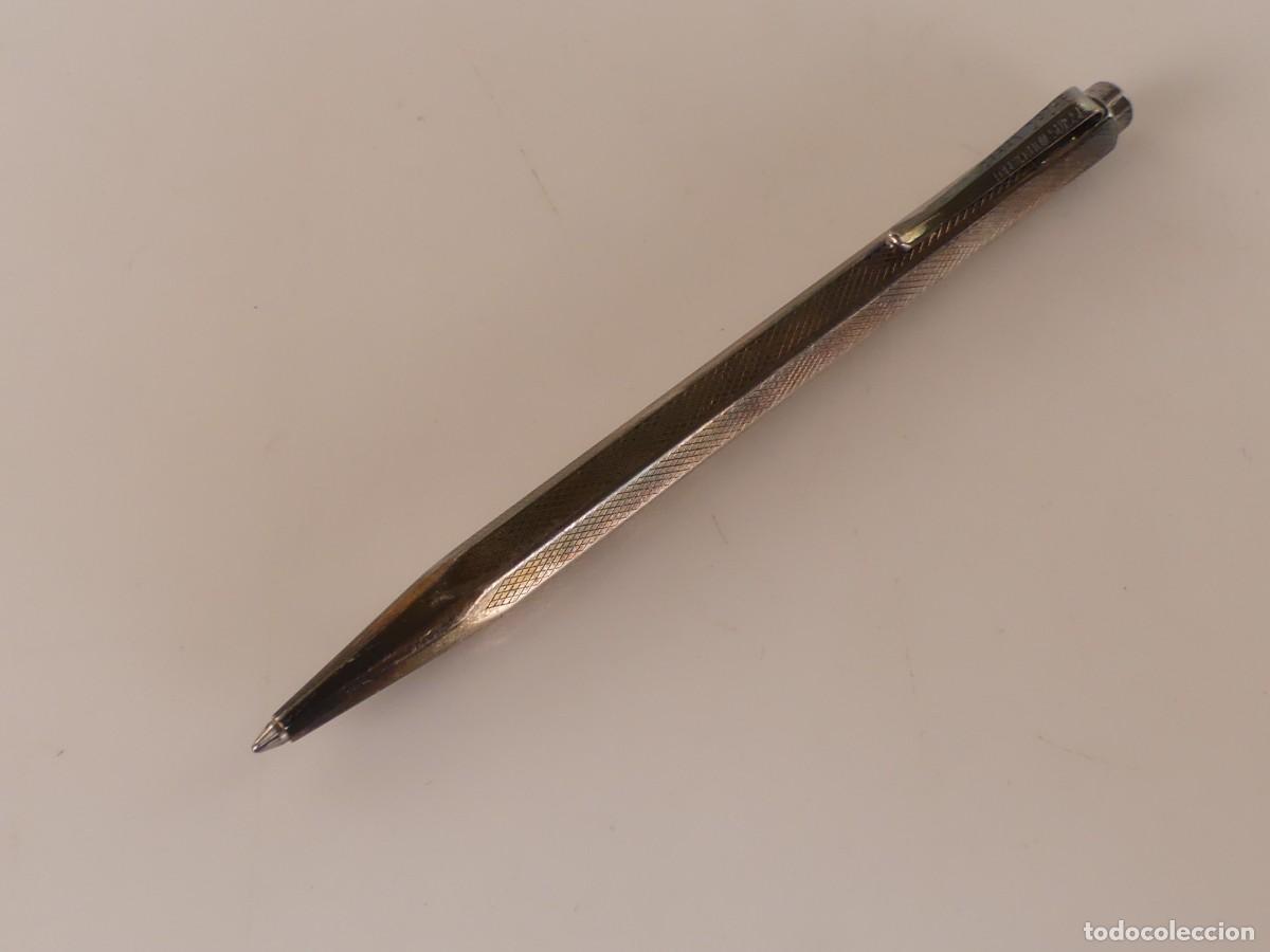 Old Ballpoint Pens: BOLIGRAFO MARCA CARAN D'ACHE CUERPO METAL PLATEADO