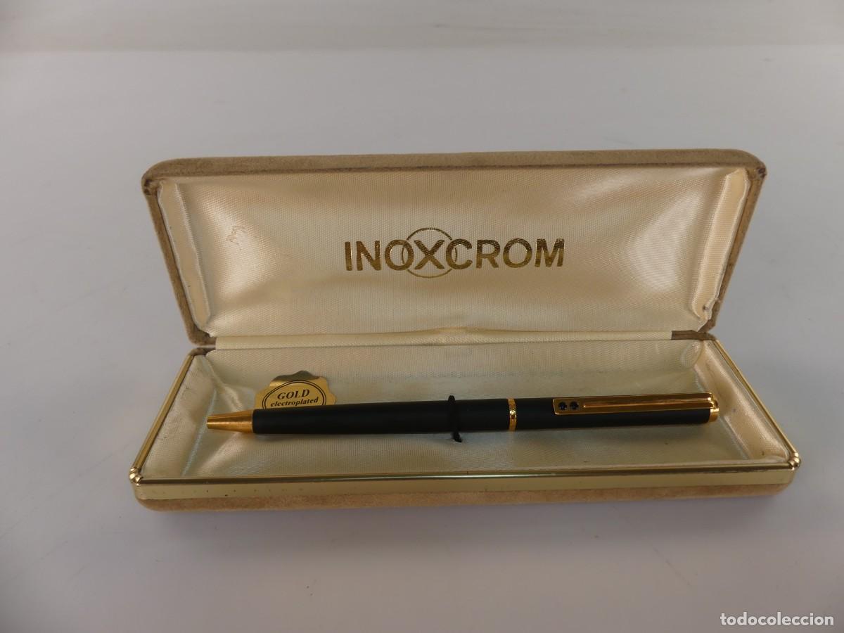 Old Ballpoint Pens: BOLIGRAFO MARCA INOXCROM MADE IN ESPA&Ntilde;A CON ESTUCHE