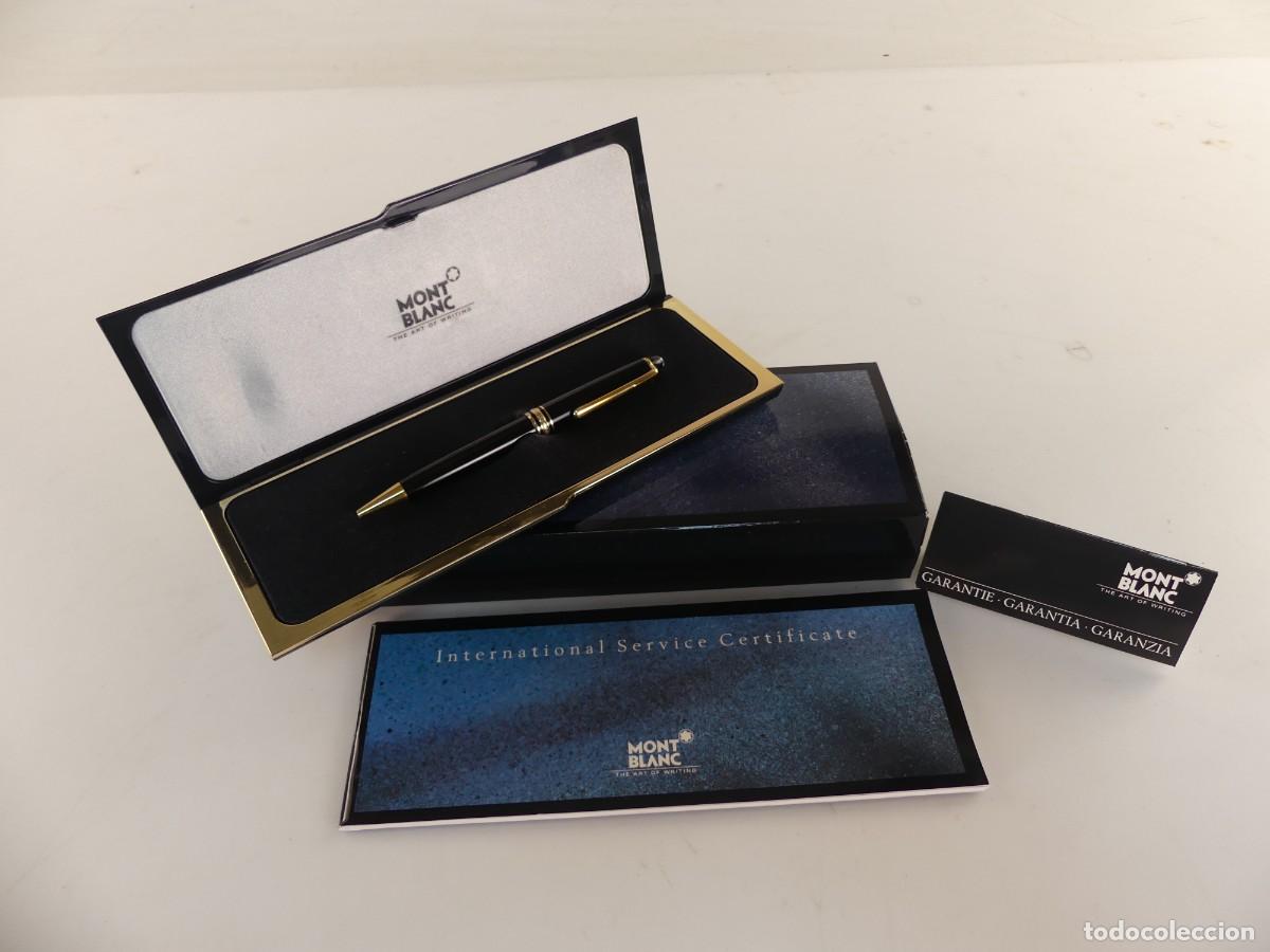 Old Ballpoint Pens: BOLIGRAFO MARCA MONTBLANC CON ESTUCHE OBJETO DE COLECCION