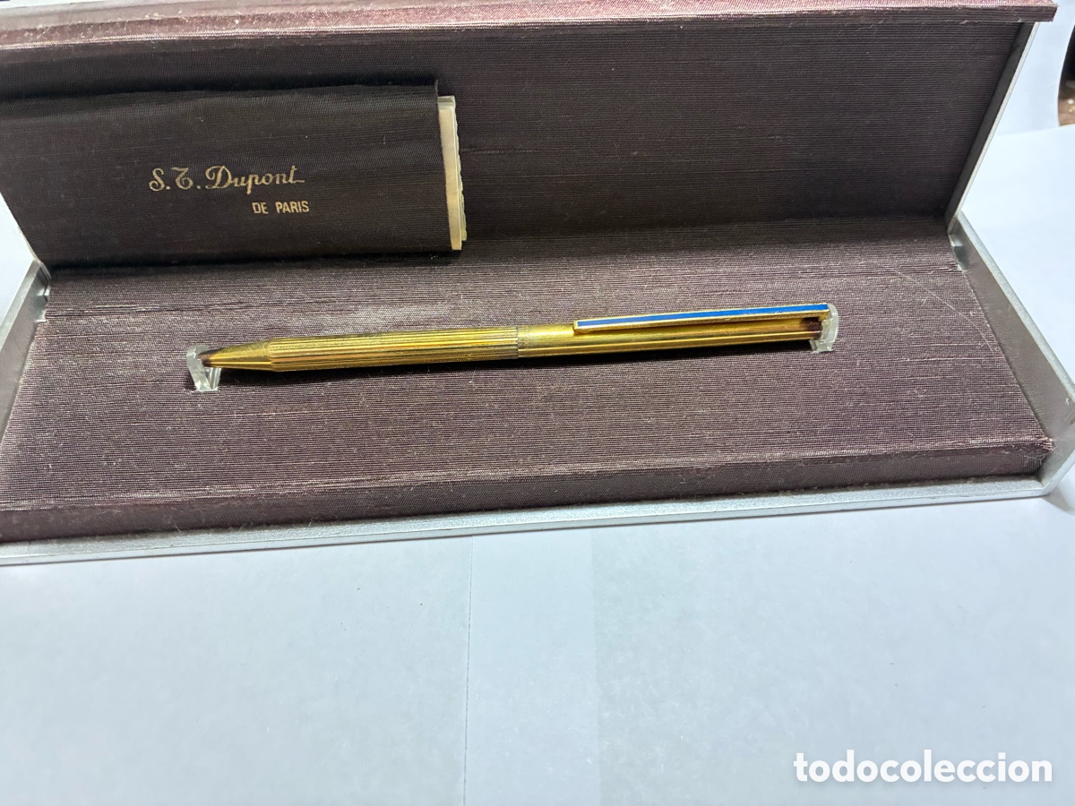 Bol&iacute;grafos antiguos: BOL&Iacute;GRAFO ST DUPONT - PLATA 925 CHAPADA ORO