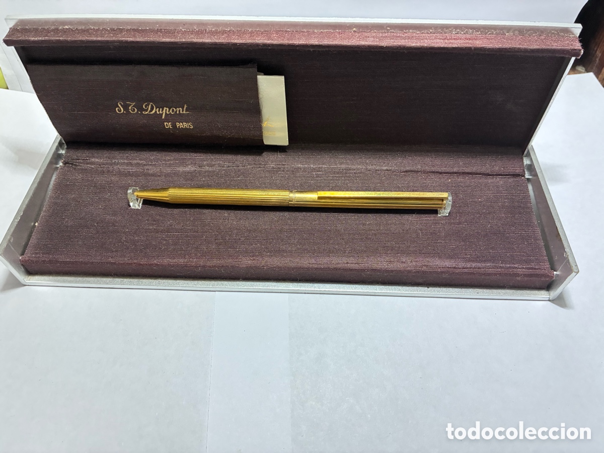 Bol&iacute;grafos antiguos: BOL&Iacute;GRAFO ST DUPONT - PLATA 925 CHAPADA ORO
