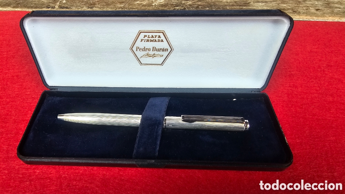 Bol&iacute;grafos antiguos: Bol&iacute;grafo de plata de ley de Pedro Dur&aacute;n