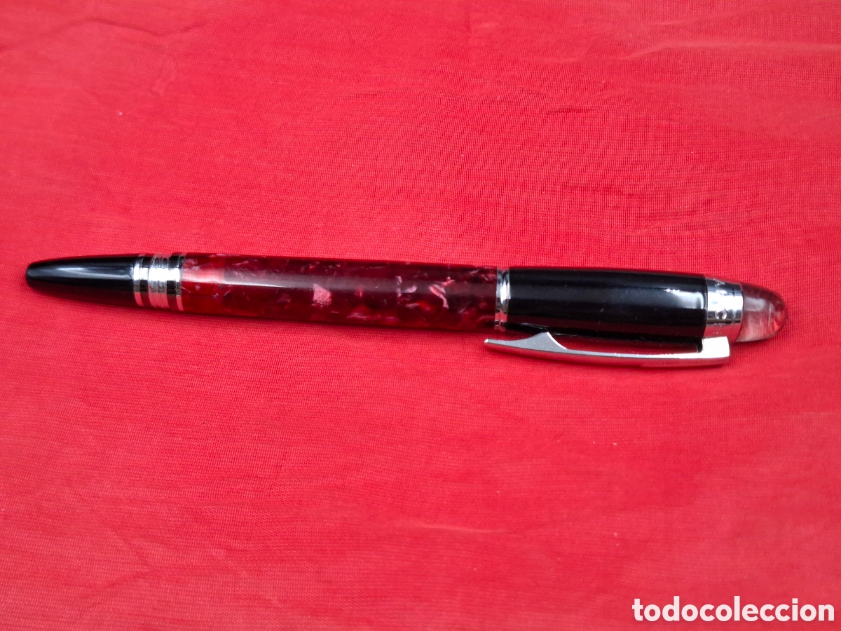 Old Ballpoint Pens: Boligrafo starwalker rojizo acabado marmoleado