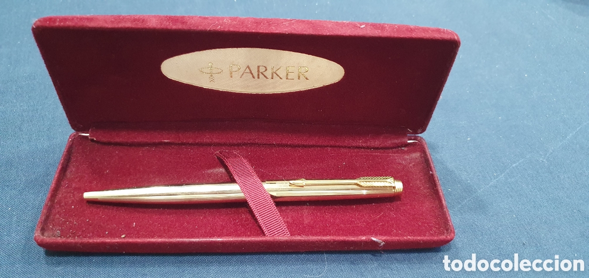 Bol&iacute;grafos antiguos: Bol&iacute;grafo Parker dorado. (L140)
