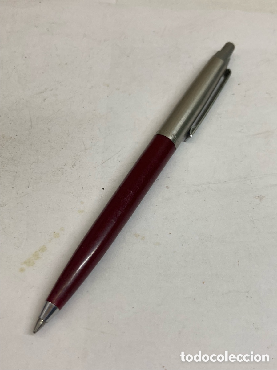 Bol&iacute;grafos antiguos: Bol&iacute;grafo Inoxcrom 55 cuerpo celuloide rojo