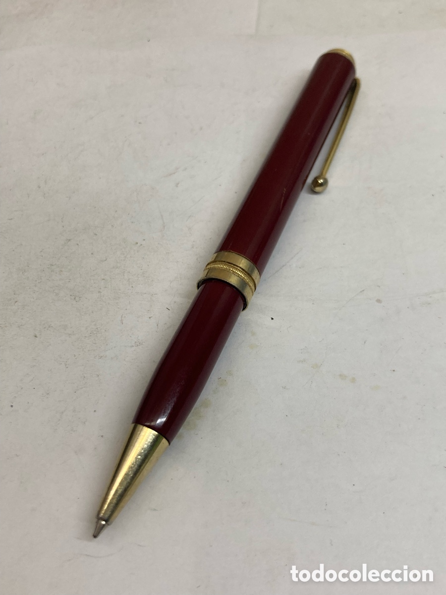 Bol&iacute;grafos antiguos: Bol&iacute;grafo cuerpo celuloide rojo