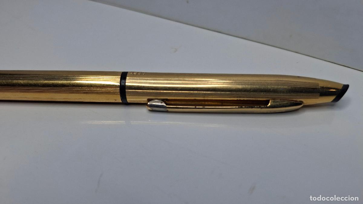 Bol&iacute;grafos antiguos: BOLIGRAFO ANSON GOLD ELECTROPLATE - Foto 3